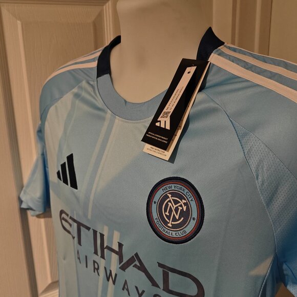 Adidas NYCFC 25/26 Home Jersey Men's Sizes S-XL Blue NWT New York City MLS - Picture 8 of 15